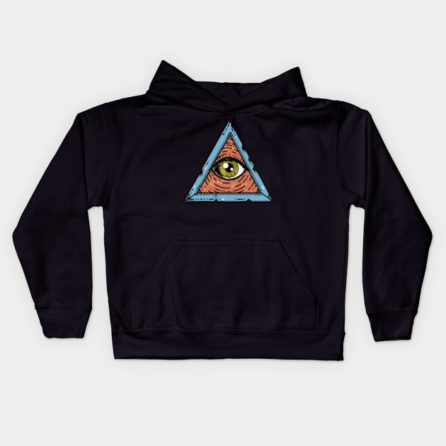 conspiracy theory Kids Hoodie by Tezatoons